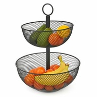 Kovový KOŠÍK NA OVOCIE DVOJPOSLAVNÝ košík na ovocie TIER BOWL Tadar Kovový KOŠÍK NA OVOCIE DVOJPOSLAVNÝ košík na ovocie TIER BOWL Tadar