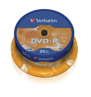 Verbatim DVD-R, všeobecné, 16X, 4,7 GB Verbatim DVD-R, všeobecné, 16X, 4,7 GB