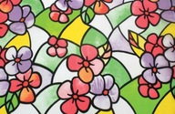 STATICKÉ OKIENKO Zábal 90x150 kvetov STATICKÉ OKIENKO Zábal 90x150 kvetov