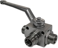 3-CESTNÝ HYDRAULICKÝ GUĽOVÝ KOHOUT M 22 x 1,5 3-CESTNÝ HYDRAULICKÝ GUĽOVÝ KOHOUT M 22 x 1,5
