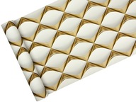 GEOMETRICKÁ DEKORÁCIA tapeta, 3D efekt, ZLATÁ GEOMETRICKÁ DEKORÁCIA tapeta, 3D efekt, ZLATÁ