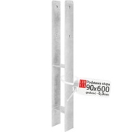 PSH STĹPOVÝ ZÁKLAD H KOTVA NA MUHOVANIE 90 mm PSH STĹPOVÝ ZÁKLAD H KOTVA NA MUHOVANIE 90 mm