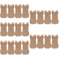 20 ks DIY nedokončených znakov zajačika