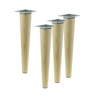 4x Nohy 30 cm buk lakovaný rovný set 4x Nohy 30 cm buk lakovaný rovný set