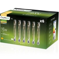6X LED žiarovka E27 TUBA T30 8W = 65W 3000K LUMILED