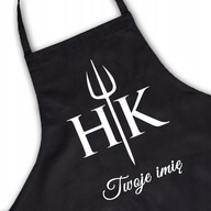 Fartuch Czarny Twoje Imię Hell's kitchen Wzór 01 Fartuch Czarny Twoje Imię Hell's kitchen Wzór 01