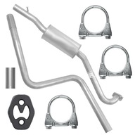 Stredový tlmič Ford Fusion JU 1.6 TDCI CLAMPS Stredový tlmič Ford Fusion JU 1.6 TDCI CLAMPS