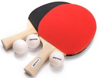 Súprava na stolný tenis Pingpongové pádla 2 rakety + 3 loptičky Súprava na stolný tenis Pingpongové pádla 2 rakety + 3 loptičky
