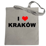 Potlač nákupnej tašky I Love Kraków Potlač nákupnej tašky I Love Kraków