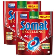 Somat Excellence tablety do umývačky riadu 4v1 48ks x2