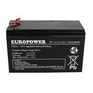 Batéria EUROPOWER série EP 7,2Ah/12V pre alarm