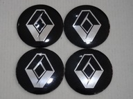 4 x hliníkové nálepky na stredové kryty RENAULT 56 mm čierne 4 x hliníkové nálepky na stredové kryty RENAULT 56 mm čierne