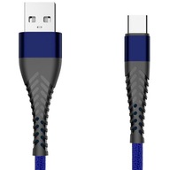 Kábel 1m USB-C TYP-C RÝCHLONABÍJACIE Opletenie 3A Kábel 1m USB-C TYP-C RÝCHLONABÍJACIE Opletenie 3A