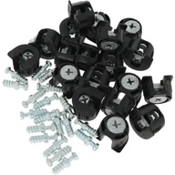 20x NÁBYTKOVÝ excentrický konektor, čierne excentry VB 35/19 + POLIČNÝ ČEP 20x NÁBYTKOVÝ excentrický konektor, čierne excentry VB 35/19 + POLIČNÝ ČEP
