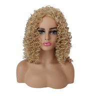 MATNÁ blond parochňa afro curls + čiapka ZDARMA MATNÁ blond parochňa afro curls + čiapka ZDARMA