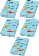 Dúhový kopírovací papier A4 500 listov modrý x5 Dúhový kopírovací papier A4 500 listov modrý x5