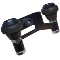 HORNÁ RUKOVÄŤ, ZÁCHVAČKA S VALIČKAMI PRE BRÁNY NA PROFILE 80 mm, ČIERNA HORNÁ RUKOVÄŤ, ZÁCHVAČKA S VALIČKAMI PRE BRÁNY NA PROFILE 80 mm, ČIERNA