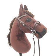 Anglická uzdečka s oťažami - HNEDÁ - hobby kôň