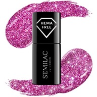 SEMILAC 462 Pink Bubbles Hybrid Lak na nechty 7ml Flash Effect SEMILAC 462 Pink Bubbles Hybrid Lak na nechty 7ml Flash Effect