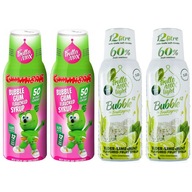 FruttaMax: 4 ochutené sirupy 2x Guma a 2x Limetka FruttaMax: 4 ochutené sirupy 2x Guma a 2x Limetka