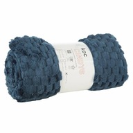 Deka FLANO s 3D efektom námornícka modrá mäkká deka 70x160 Deka FLANO s 3D efektom námornícka modrá mäkká deka 70x160