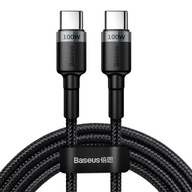 Baseus QC3 PD 2.0 kábel USB-C 100W 5A 2m sivý Baseus QC3 PD 2.0 kábel USB-C 100W 5A 2m sivý