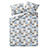 Korkové obliečky 160x200 Patchworková mriežka s gombíkmi Korkové obliečky 160x200 Patchworková mriežka s gombíkmi