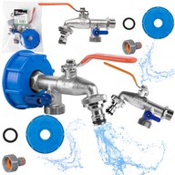 Vypúšťací kohútik guľový ventil IBC pre MAUZER 1000 SET KONEKTOR 2 X 3/4 SILNÝ Vypúšťací kohútik guľový ventil IBC pre MAUZER 1000 SET KONEKTOR 2 X 3/4 SILNÝ