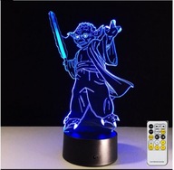 3D NOČNÁ LAMPA STAR WARS YODA 2 DARČEK NA DIAĽKU 3D NOČNÁ LAMPA STAR WARS YODA 2 DARČEK NA DIAĽKU