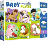 PUZZLE BABY SET 6V1 FARMÁRSKE ZVIERATKÁ 22 ELEM. PUZZLE BABY SET 6V1 FARMÁRSKE ZVIERATKÁ 22 ELEM.