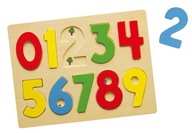 Drevené puzzle na numerickej klávesnici Viga 58545