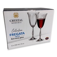 BOHEMIA FREGATA OPTICKÉ POHÁRKY ČERVENÉHO VÍNA 250ML 6KS BOHEMIA FREGATA OPTICKÉ POHÁRKY ČERVENÉHO VÍNA 250ML 6KS