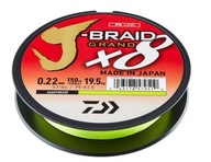 Daiwa Braid J-Braid X8E 0,10mm/135m - Fluo Daiwa Braid J-Braid X8E 0,10mm/135m - Fluo