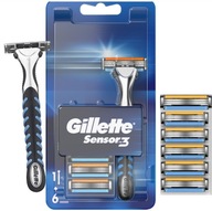 Holiaci strojček Gillette Sensor + 6 náplní Holiaci strojček Gillette Sensor + 6 náplní
