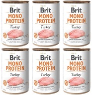 Brit Mono Protein Turkey 6 plechoviek 400 g