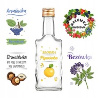 10x WAVE FĽAŠE 200 ml na ALKOHOLOVÉ LIKÉRY + TLAČ 10x WAVE FĽAŠE 200 ml na ALKOHOLOVÉ LIKÉRY + TLAČ