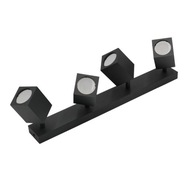 GU10 QUANTUS IV Štvornásobná nástenná pohyblivá lampa čierna GU10 QUANTUS IV Štvornásobná nástenná pohyblivá lampa čierna