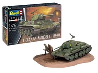 Revell Model Kit Tank T34/76 Modell 1940