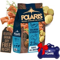 POLARIS SUCHÉ KRMIVO PRE PSY PRE ŠTEŇATÁ VŠETKÝCH PLEMIEN 2,5KG MORKA Z LOSOSA