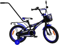 16 palcový PRIME BMX športový BLACK/Blue MAT bicykel