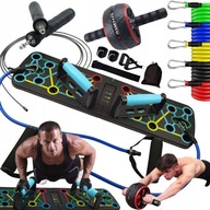 DOMÁCI TRÉNINGOVÝ SET PUSH-UP DOSKA + ODPOROVÉ PÁSY Švihadlo na bruchu DOMÁCI TRÉNINGOVÝ SET PUSH-UP DOSKA + ODPOROVÉ PÁSY Švihadlo na bruchu