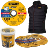 100 kotúčov INOX 125x1mm DeWALT DT20540 + bez rukávov 100 kotúčov INOX 125x1mm DeWALT DT20540 + bez rukávov