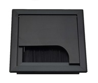 Káblový vstup, hliníková priechodka, 80x80, MATNÁ ČIERNA Káblový vstup, hliníková priechodka, 80x80, MATNÁ ČIERNA