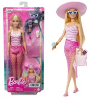 Plážová bábika Barbie na pláž + plážové doplnky HPL73 Plážová bábika Barbie na pláž + plážové doplnky HPL73