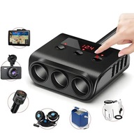 PLS42 ZÁSUVOVÝ DISTRIBÚTOR ZAPAĽOVAČA 3x 12V + 4x USB NABÍJAČKA VOLTMETER PLS42 ZÁSUVOVÝ DISTRIBÚTOR ZAPAĽOVAČA 3x 12V + 4x USB NABÍJAČKA VOLTMETER