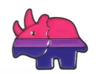 Odznak, obojpohlavný nosorožec PRIDE LGBT odznak Odznak, obojpohlavný nosorožec PRIDE LGBT odznak