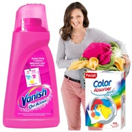 VANISH odstraňovač škvŕn LIQUID 1 liter farba RUŽOVÁ 1L + utierky zachytávajúce farbu VANISH odstraňovač škvŕn LIQUID 1 liter farba RUŽOVÁ 1L + utierky zachytávajúce farbu