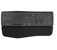 Kancelárska klávesnica Natec Porifera Podsvietená, ergonomická, bezdrôtová