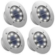 SOLÁRNE LAMPY DO ZÁHRADY SOLÁRNE LED LAMPY, 8 LED, 4 kusy SOLÁRNE LAMPY DO ZÁHRADY SOLÁRNE LED LAMPY, 8 LED, 4 kusy