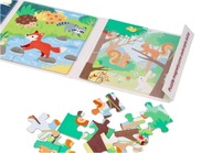 Magnetické puzzle Adam Toys, 48 prvkov, magnetické lesné zvieratká Magnetické puzzle Adam Toys, 48 prvkov, magnetické lesné zvieratká